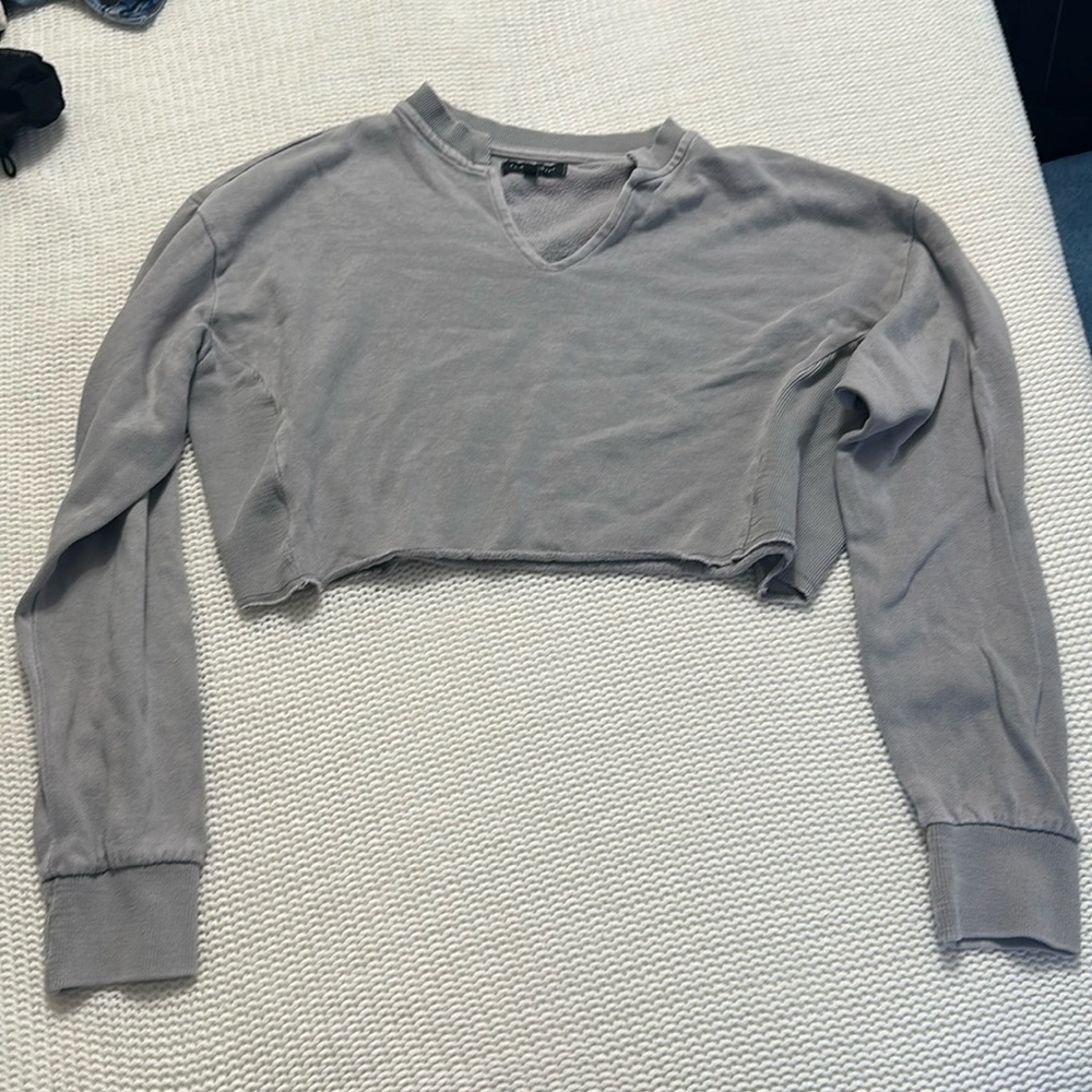 LA hearts cropped sweatshirt